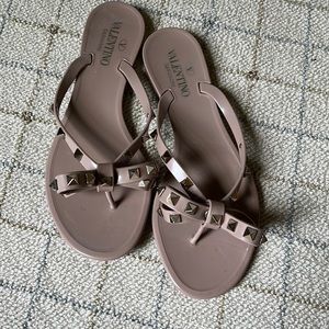 Valentino Rockstud Jelly Flipflop